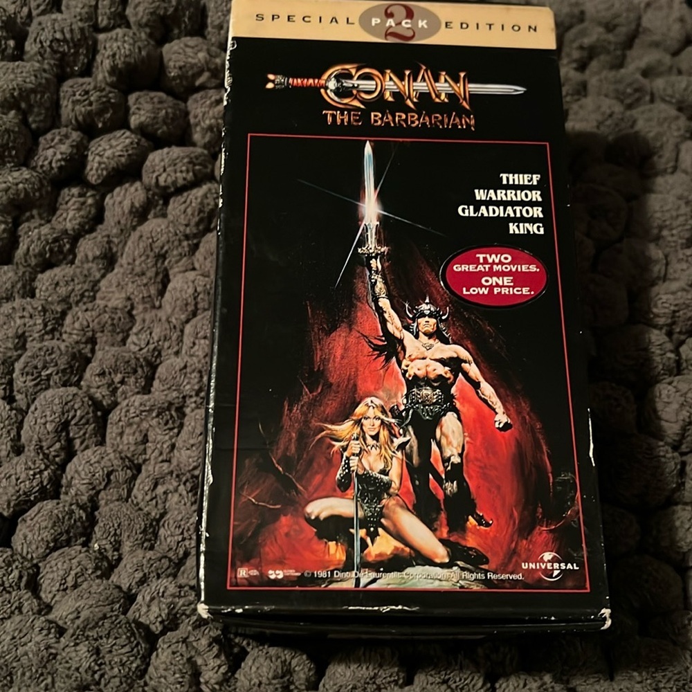 Conan the barbarian vhs